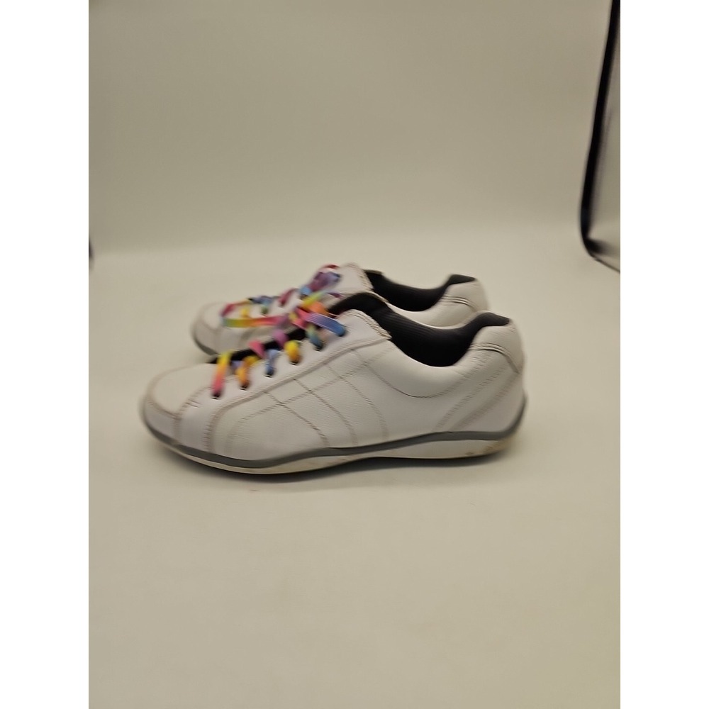 Foot Joy Low Pro Collection Rainbow Laces/ White Female Golfing shoes 8.5 W